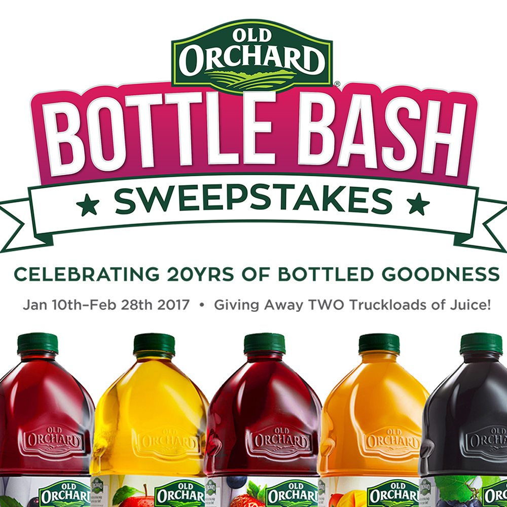 Bottle Bash Sweepstakes Old Orchard Brands