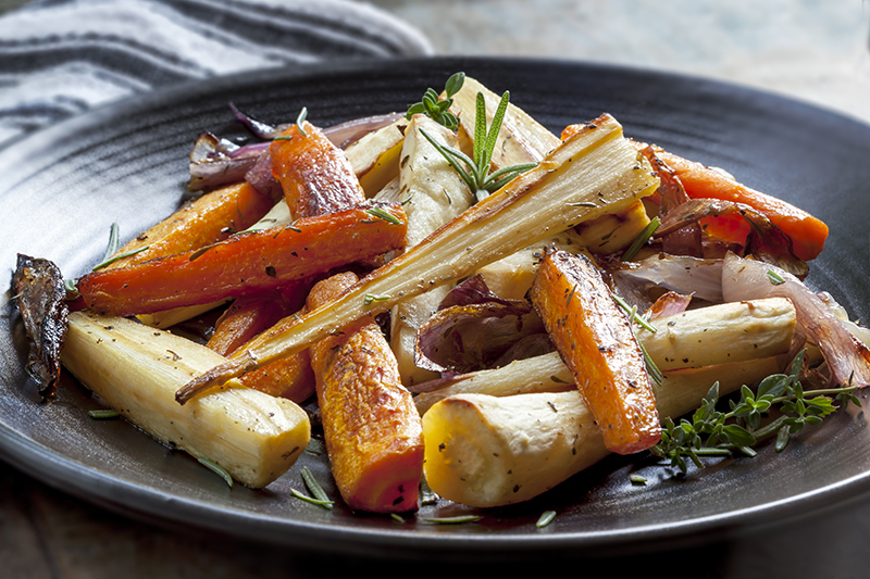 Roasted root veggies w/ apple juice | Old Orchard Brands