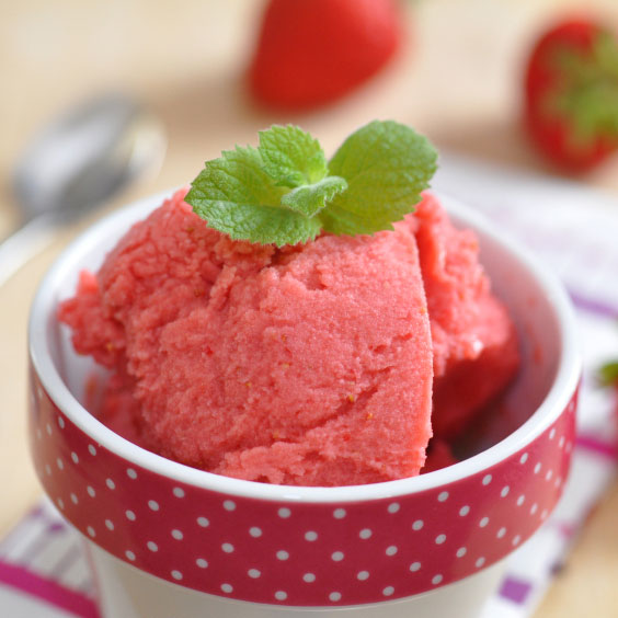 Simple Strawberry Sorbet | Old Orchard Brands